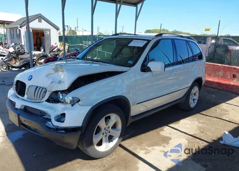 2005 BMW X5 4.4I z USA, uszkodzony, nr VIN 5UXFB53545LV17489